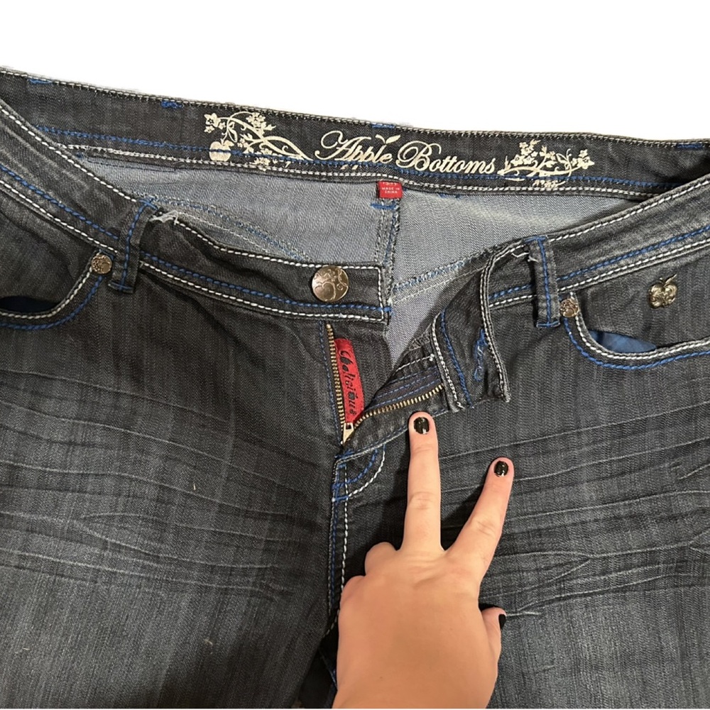 Apple Bottoms Black Straight Leg Jeans - Picture 4 of 4